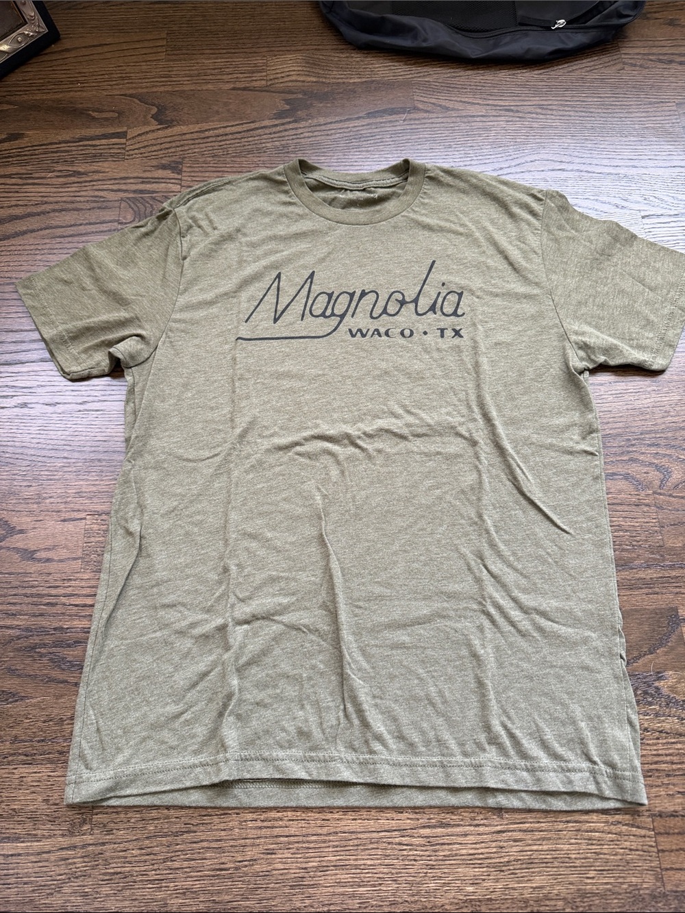 Magnolia Olive Green Short Sleeve Logo Tee